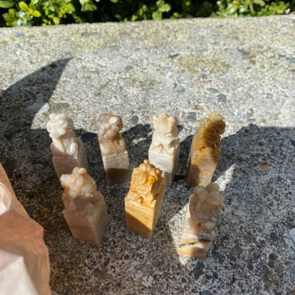 Vintage Carving Chinese Stone Seal Stamps - Picture 4 of 8